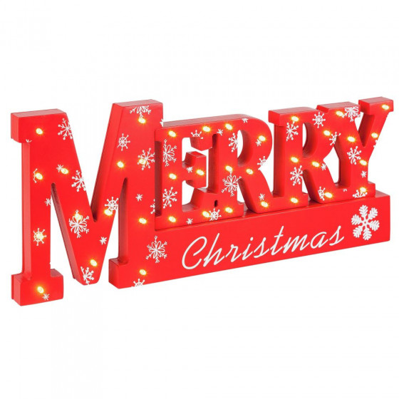 Window Light Merry Xmas Sign