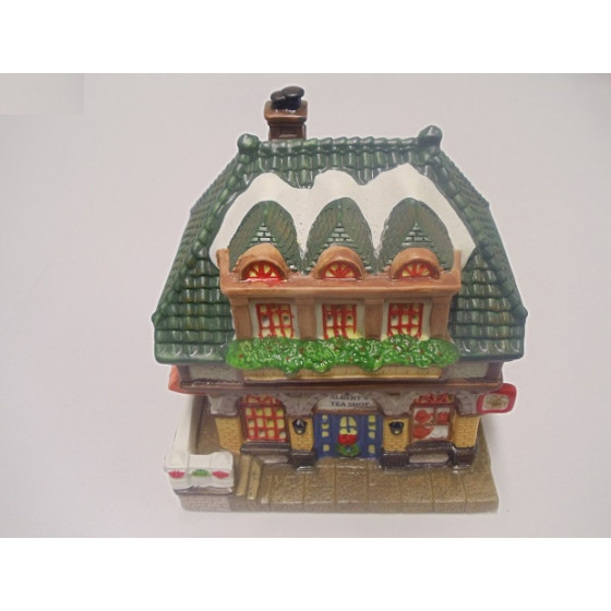 Collectable Light Up Christmas Village Tea Shop
