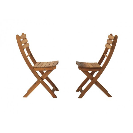 Home Toledo Wooden Bistro Chairs x 2