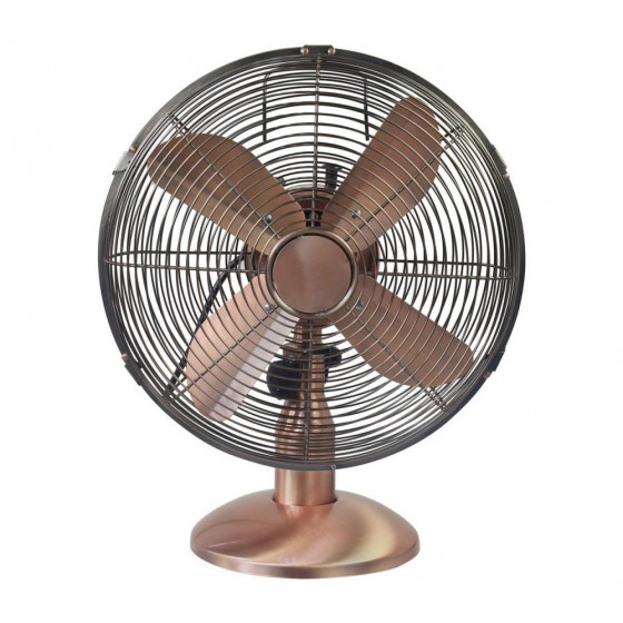 Challenge Copper Oscilating Desk Fan - 12 Inch