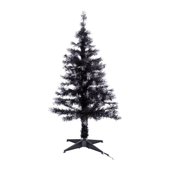Habitat 4ft Fibre Optic Christmas Tree - Black