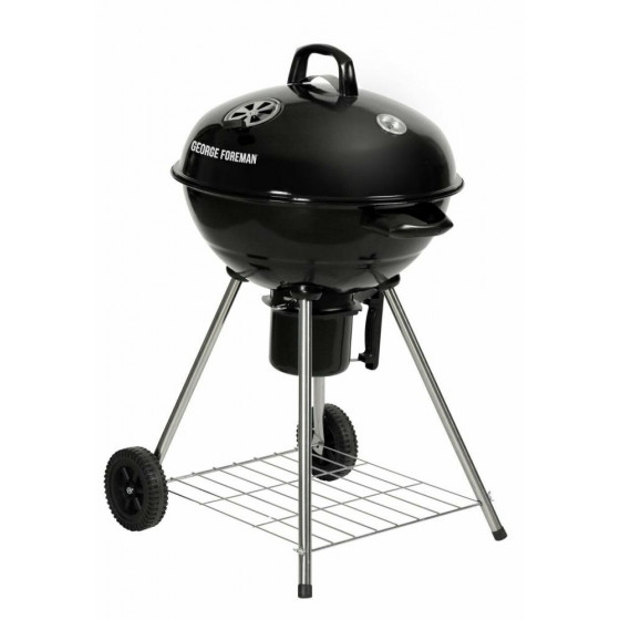 George Foreman 48cm Kettle Charcoal BBQ - Black