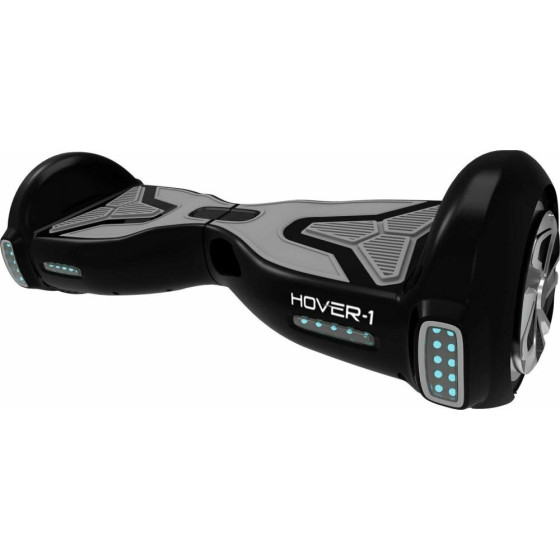 Hover-1 Mobile App Compatible Multi-Colour LED Hoverboard - Black