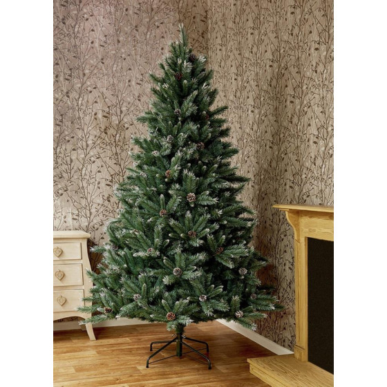 Premier Decorations 6ft Selwood Pine Christmas Tree With Pine Cones
