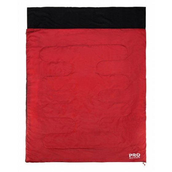 ProAction 200GSM Double Envelope Sleeping Bag - Red