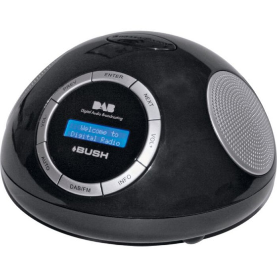 Bush DAB Alarm Clock Radio - Black