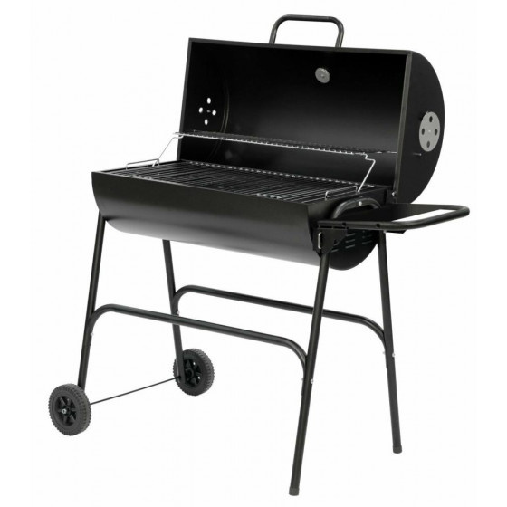 George Foreman Drum Charcoal BBQ - Black