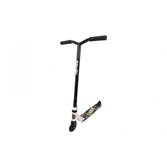 Zinc Backbone Stunt Scooter - Black & White