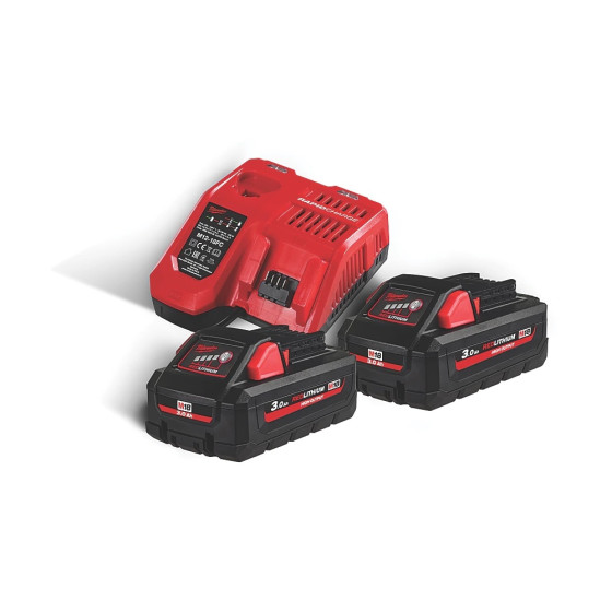 Milwaukee M18HNRG-302 18V 3.0AH LI-ION Redlithium High Output Batteries & Charger