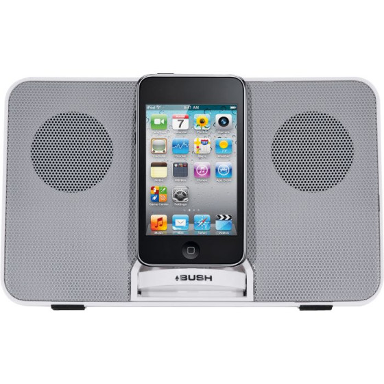 Bush Portable Speaker with Dock - White