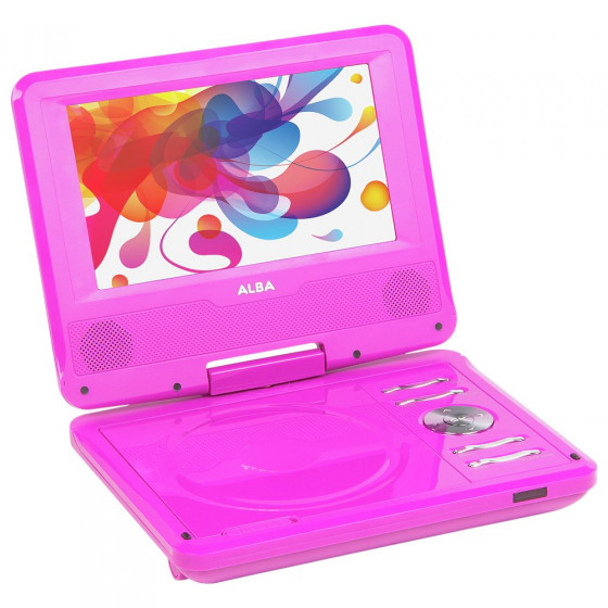 Alba 7 Inch Portable DVD Player - Pink