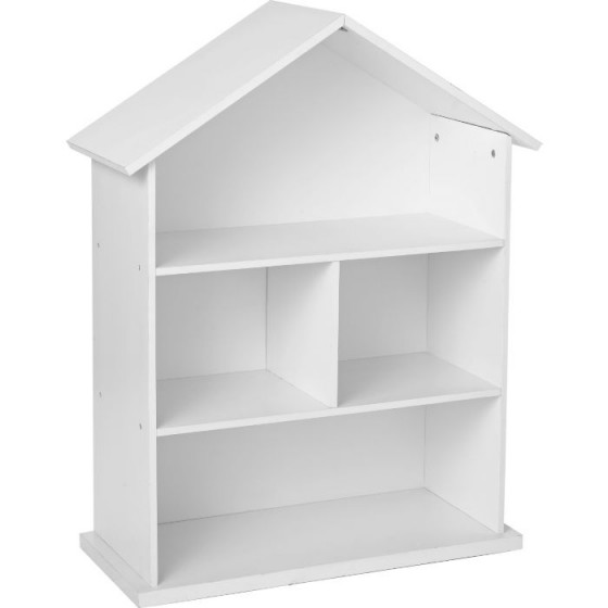 Mia Dolls House Bookcase - White
