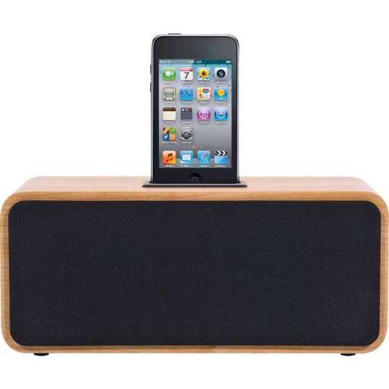 Acoustic Solutions Wooden Speaker Dock - Brown