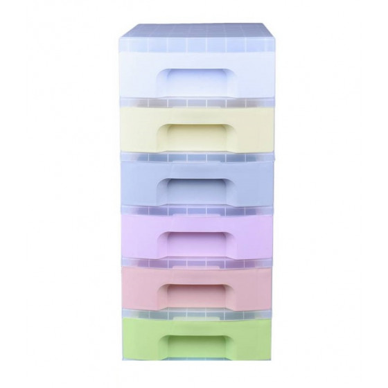 Really Useful 6 Drawer Storage Tower - Pastels