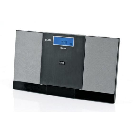 Bush 7W Flat CD Micro Hi-Fi System - Silver