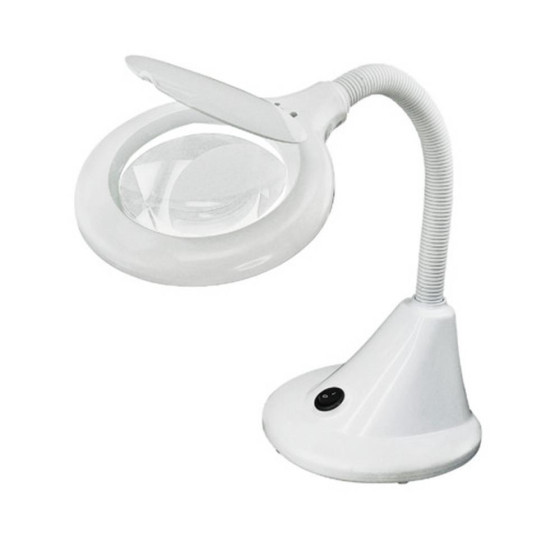 Lightcraft LED Compact Flexi Magnifier Lamp - White