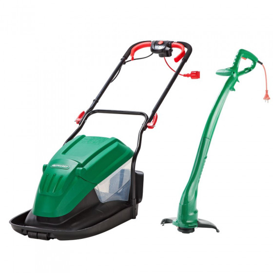 Qualcast Electric Hover Lawnmower & Grass Trimmer (No Spanner) (B Grade)