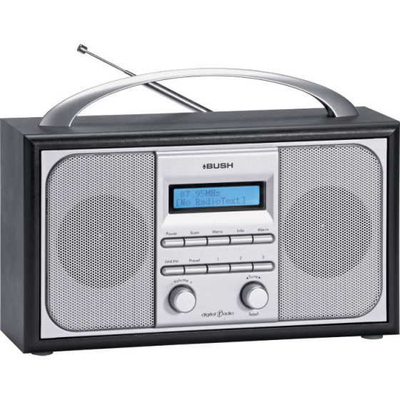 Bush Wooden DAB Radio - Black