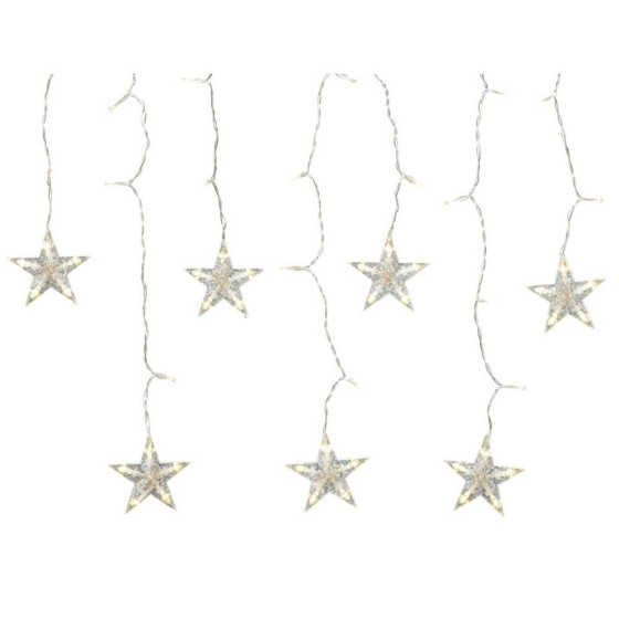 Habitat 180 LED Star Curtain Christmas Lights - Warm White