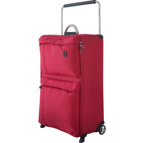 IT World's Lightest Large 2 Wheel Suitcase - Red