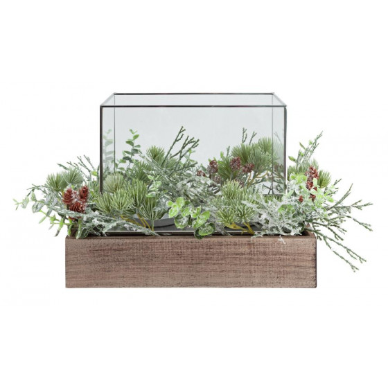 Home Winters Cabin Christmas Centrepiece