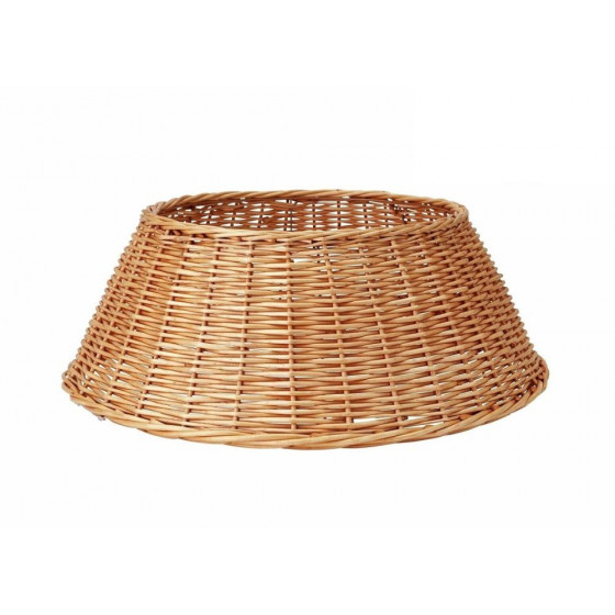 Home 68cm Wicker Christmas Tree Skirt - Brown