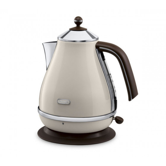 Delonghi KBOV3001.BG Vintage Icona 3kW Cordless Jug Kettle - Cream