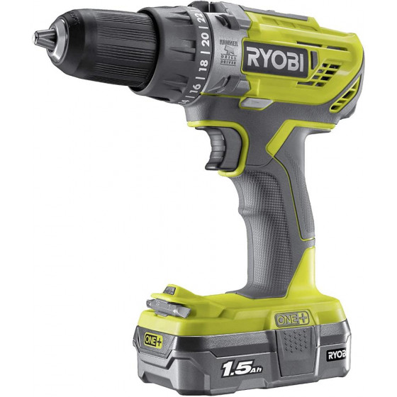 Ryobi R18PD3-115GK ONE+ 18v Cordless Brushed Percussion Drill