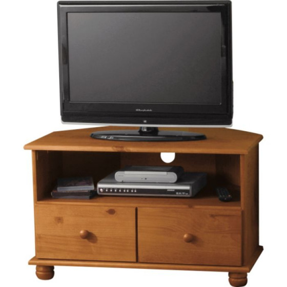 Rio Corner TV Unit - Solid Pine