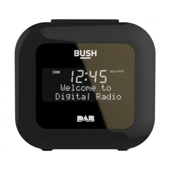 Bush USB DAB Clock Radio - Black