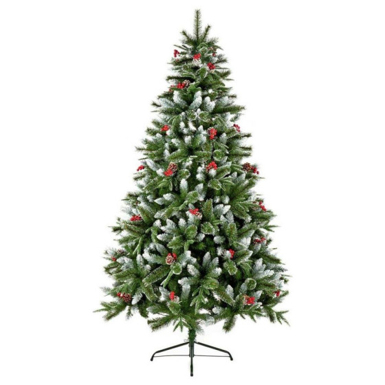 Premier Decorations 6ft New Jersey Spruce Berry & Cone Christmas Tree - Green