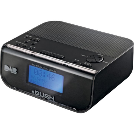 Bush DAB Alarm Clock Radio - Black