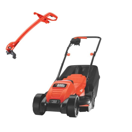 Black & Decker Lawnmower 1200W,Trimmer and Spool