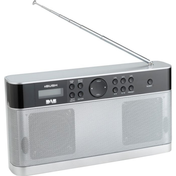Bush Stereo DAB Radio - Silver