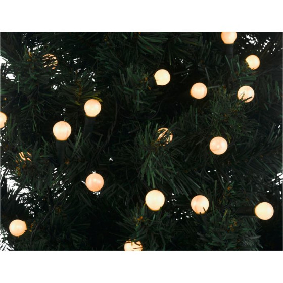 120 Static Christmas Tree Lights - White Berry