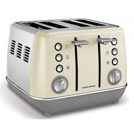 Morphy Richards 240107 Evoke 4 Slice Toaster - Cream