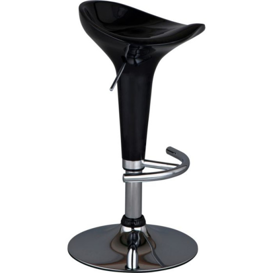 ColourMatch Black Gas Lift Bar Stool