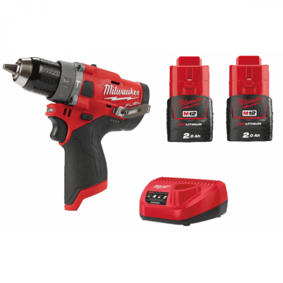 Milwaukee M12FPD-202B Fuel Sub Compact Percussion Drill