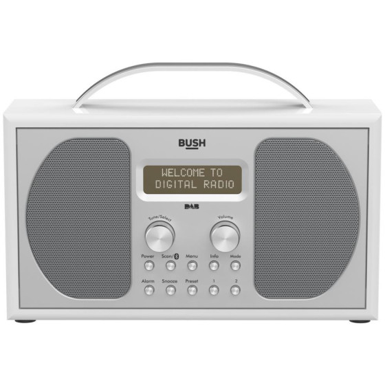 Bush Stereo Bluetooth DAB Radio - Piano Gloss White