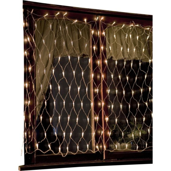 160 Net Christmas Decoration Lights - Warm White