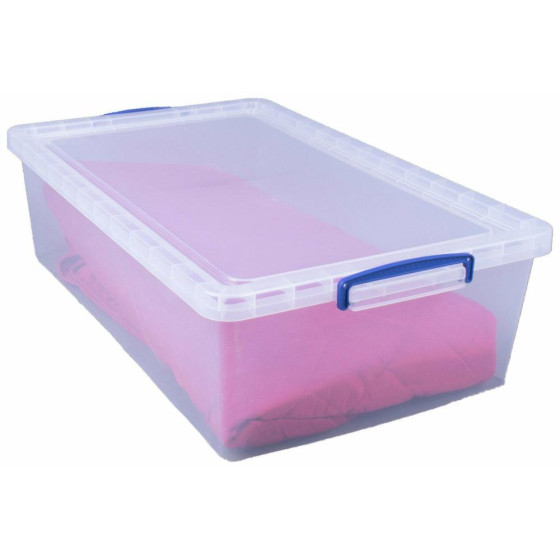 Really Useful 43 Litre Plastic Box - Clear (No Lid)