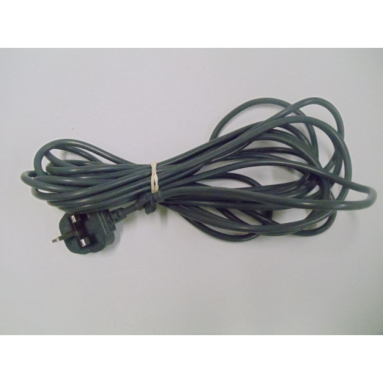 Universal 6m Grey Power Cable Lead With Moulded Plug