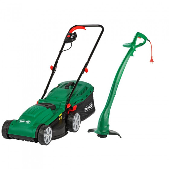 Qualcast Electric Rotary 1300W Mower & 320W Grass Trimmer