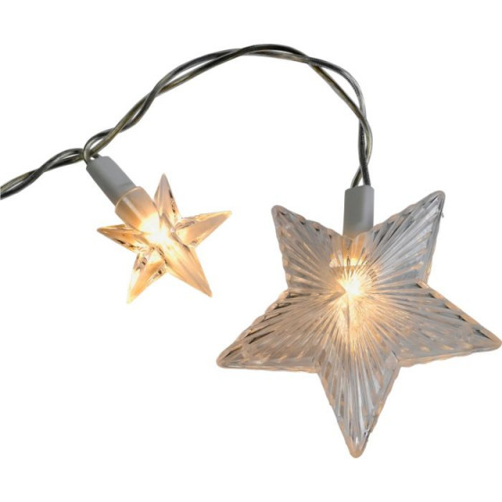 30 Star Warm White Indoor Christmas String Lights