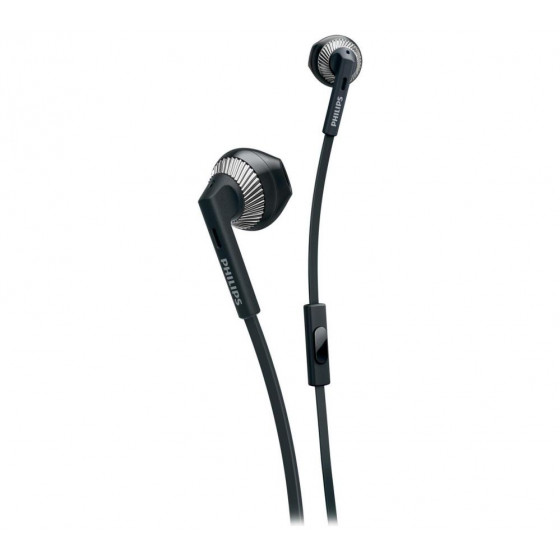 Philips Freshtones Ear Bud with Mic - Black