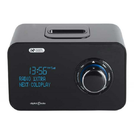 Acoustic Solutions DAB Radio with Docking Station - Black