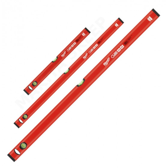 Milwaukee Redstick Slim 3 piece Spirit Level Kit - 60/120/180cm