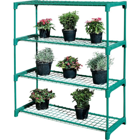 4 Shelf Tubular Greenhouse Staging