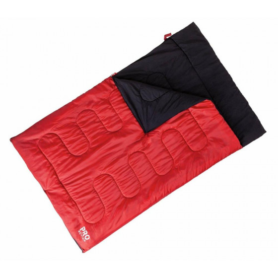 ProAction 300GSM Envelope Double Sleeping Bag - Red