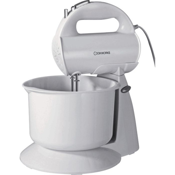 Cookworks Hand Mixer with Bowl - White